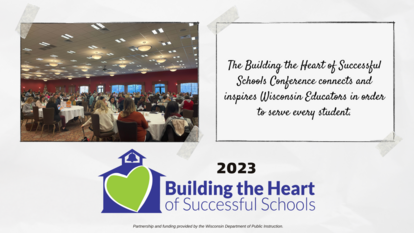 Photo of conference room at the 2023 Building the Heart of Successful Schools Conference.