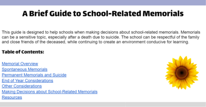 Guide to school related memorials