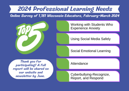 Top 5 Professional Learning Needs Image