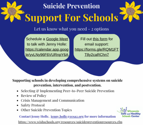 Suicide Prevention Support for Schools