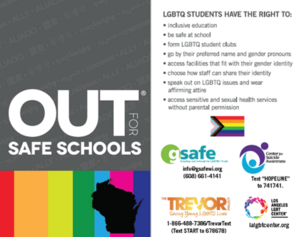 Visual of Out for Safe Schools Badge